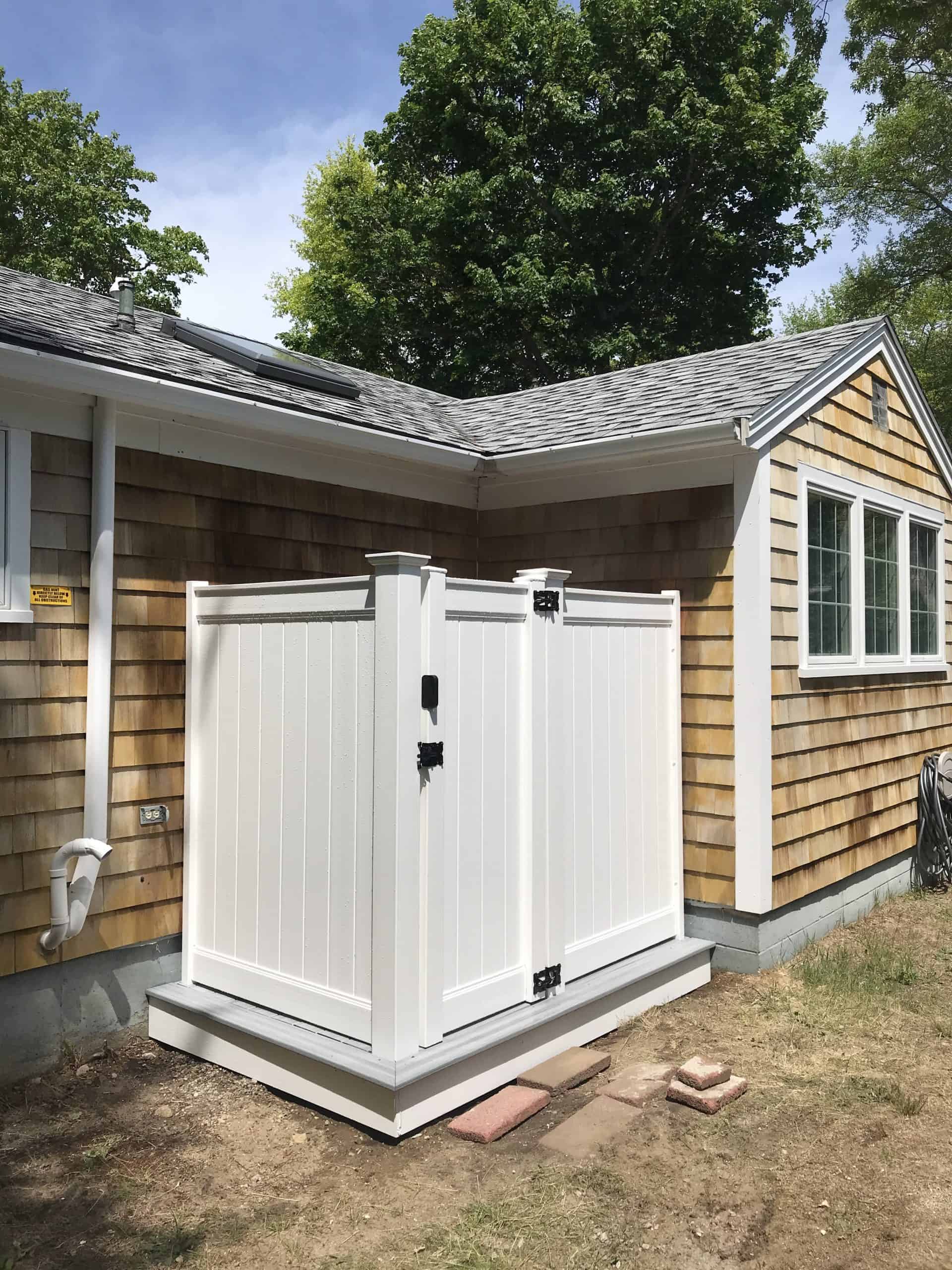 Cape Cod Outdoor Shower Installer Precourt Fence Cape Cod
